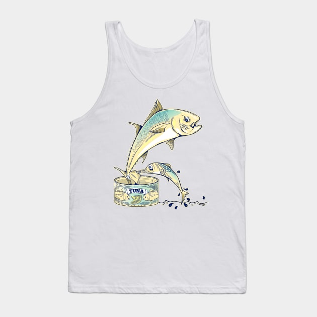 Funny can of tuna fish Tank Top by mailboxdisco